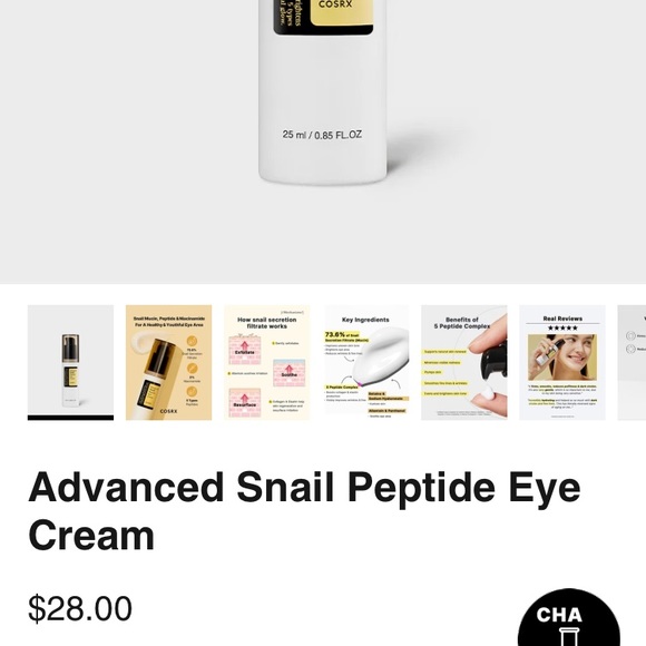 COSRX Advanced Snail Peptide Eye Cream - Picture 3 of 4